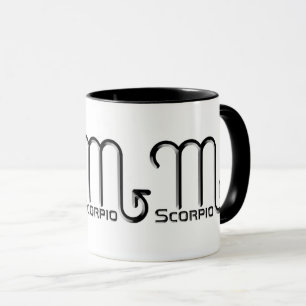 Taza SCORPIO, Diseño Resumen del Rótulo Zodiaco,