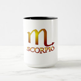 Taza Scorpio Star Gold
