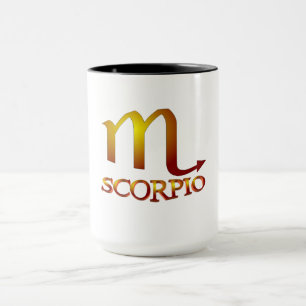 Taza Scorpio Star Gold