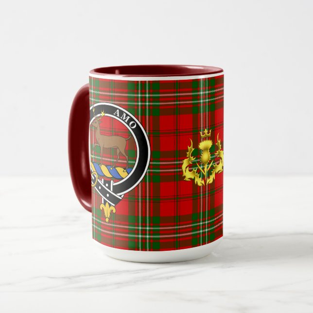 Taza Scott Clan Badge & Tartan (Anverso izquierdo)