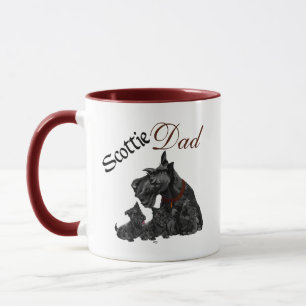 Taza Scottie Papá y Cachorros Día del Padre