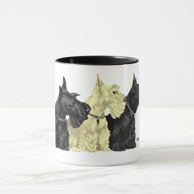 Taza Scotties negros y trigueños (Centro)