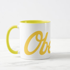 Taza Script Oberlin Mug