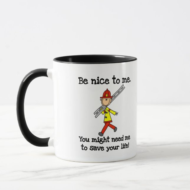 Taza Sé Amable con los Bomberos (Izquierda)