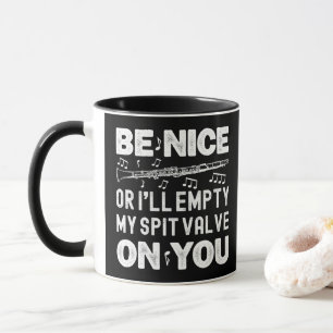 Taza Sé Amable Vaciaré Mi Válvula de Purga Clarinetista