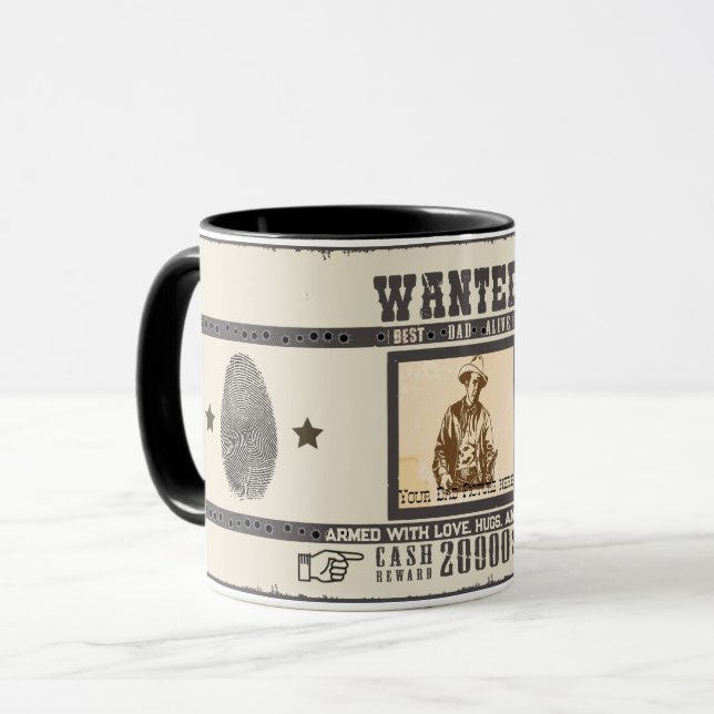 Taza Se busca el mejor café vivo de papá (Anverso izquierdo)