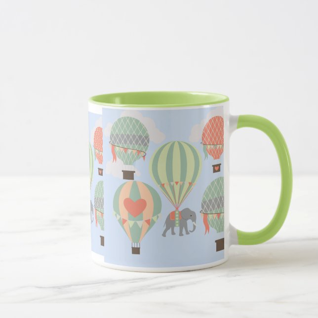 Taza Se elevan globos de aire caliente de elefante lind (Derecha)