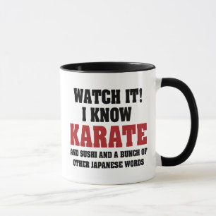 Taza ¡Sé Karate! Y Sushi Y Otras Palabras Japonesas