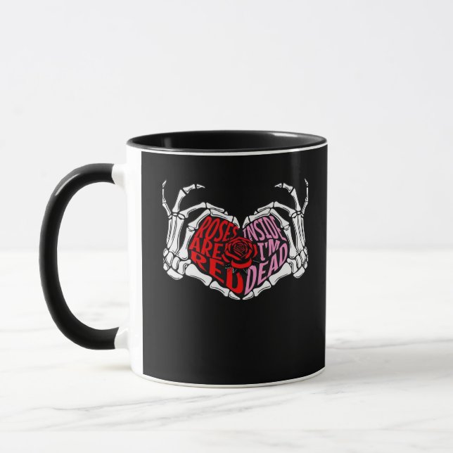 Taza Se leen adentro estoy muerto - San Valentín sarcás (Izquierda)