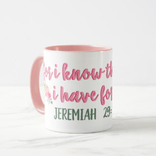 Taza Sé Los Planes Que Tengo Para Usted // Verso De La