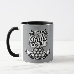 Taza Se Necesitan Muchas Pelotas - golf divertido