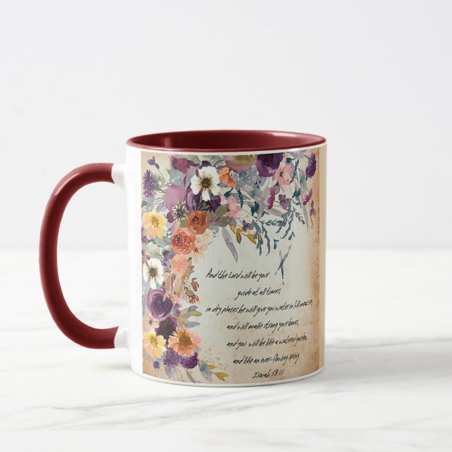 Taza Sé tu guía, mezcla floral otoñal (Izquierda)