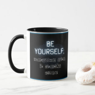 Taza Sé tú mismo dos toneles negros