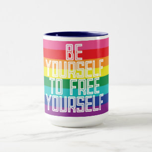 TAZA SÉ TU MISMO PARA LIBERARTE ARCOÍRIS