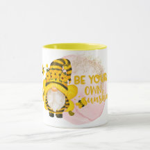 Sé tu propio Sunshine Bee Gnome Mug