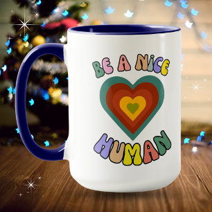 Taza Sé un buen gráfico humano del corazón de BOHO
