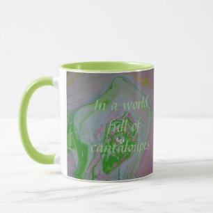 Taza Sé una sandía divertido consejo de cita Pastel Már