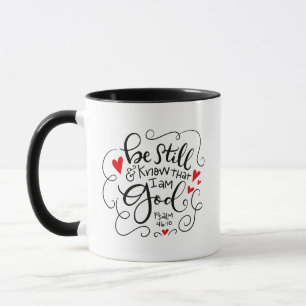 Taza Sé y sé que soy Dios, dibujado a mano