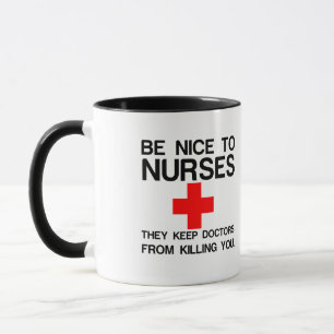 TAZA SEA AGRADABLE CON LAS ENFERMERAS QUE MANTIENEN MÉ