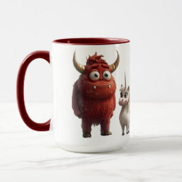 Taza ¡SEA CAUSA! Mug con monstruo lindo y Unicron