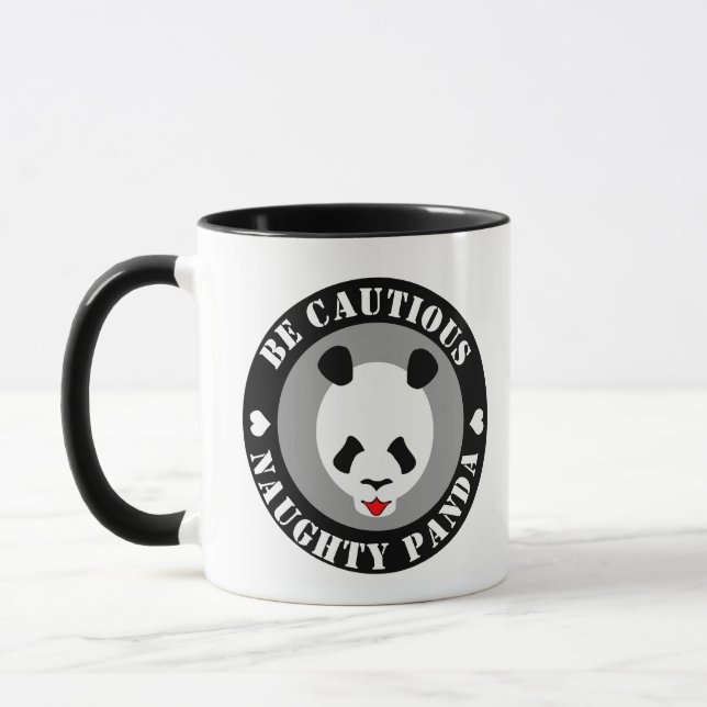 Taza Sea cauteloso con el Panda de la nana (Izquierda)