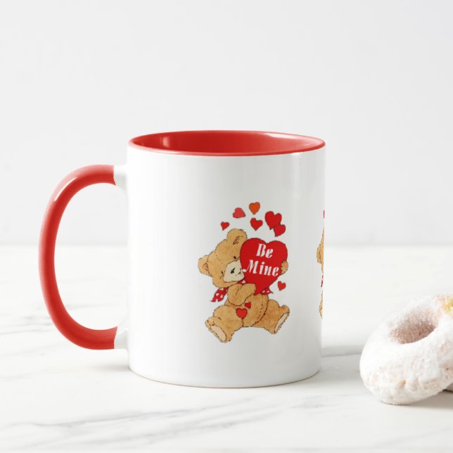 Taza Sea oso de peluche de la mina (Con donut)