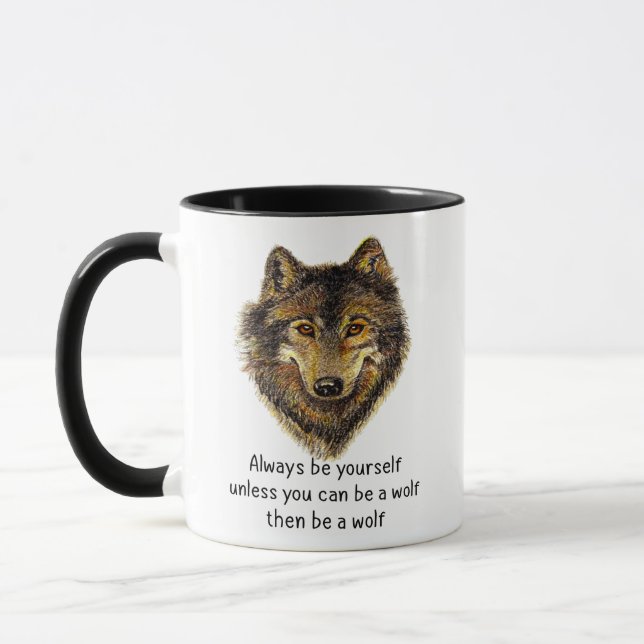 Taza Sea un tonto Inspirador chiflado (Izquierda)