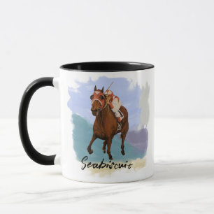 Taza “Seabiscuit” - Caballo Campeón - Personalice Su