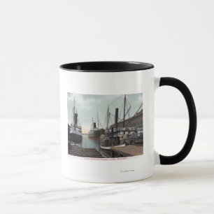 Taza Seattle, WashingtonView del muelle y de las naves