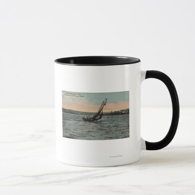 Taza Seattle, WAYachting en Lake Union (Derecha)