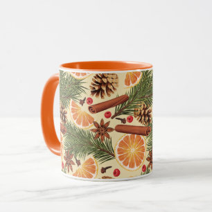 Taza Secciones Y Especias naranjas