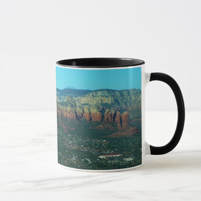 Taza Sedona y la roca de la olla de café desde arriba (Derecha)