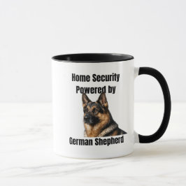Taza Seguridad en el Hogar con Poder de Pastor Alemán