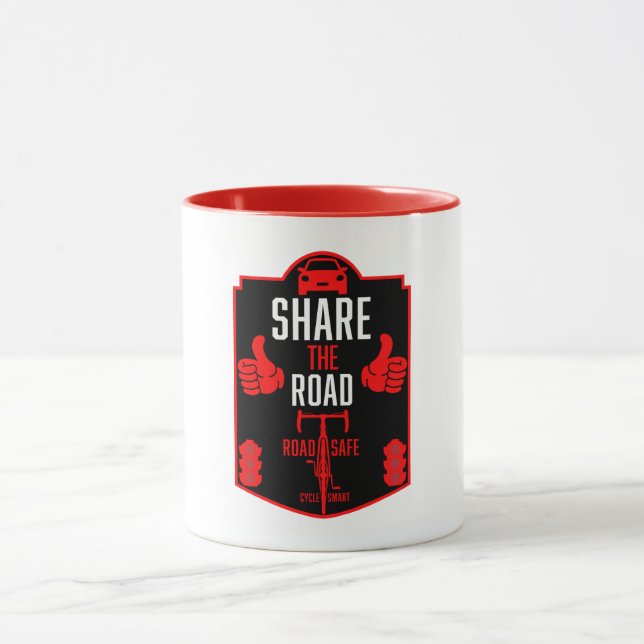 Taza Seguridad vial en bicicleta (Centro)