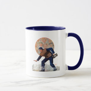 Taza Seguro en la placa