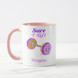 Taza Seguro que levanto Pesas Donut