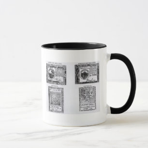 Taza Seis billetes de dólar colonial