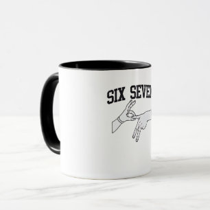 Taza Seis Siete Memes Viral 67 Mason Rótulo Language