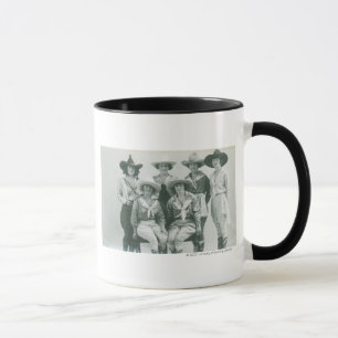 Taza Seis vaqueras en gorras y marcos