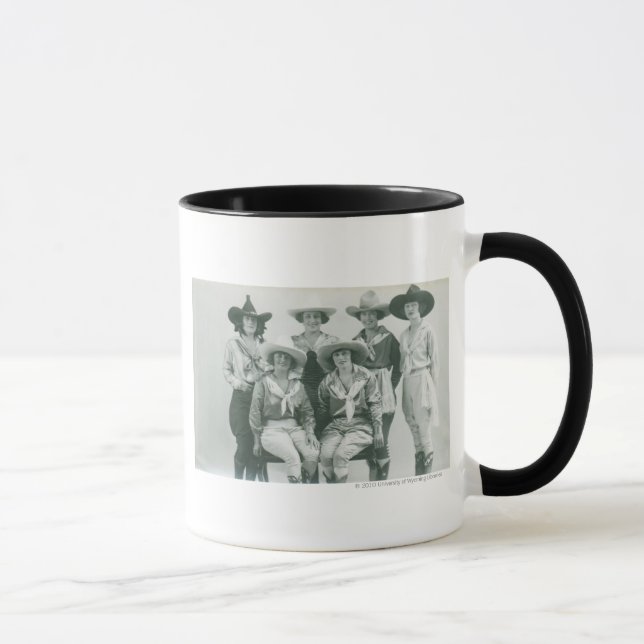Taza Seis vaqueras en gorras y marcos (Derecha)