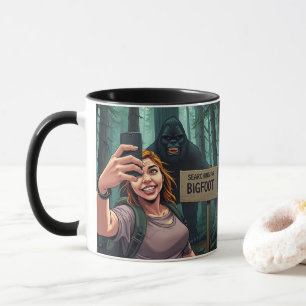 Taza Selfie Bigfoot Sasquatch