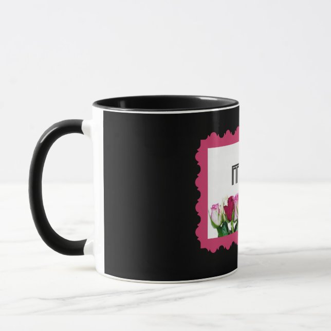 Taza Sello de Mamá floral (Izquierda)