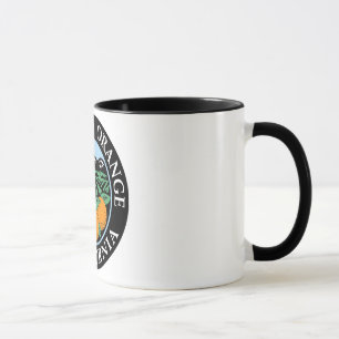 Taza sello del condado naranja