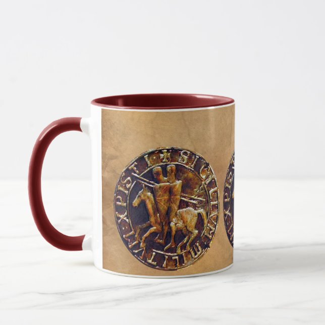 Taza Sello medieval de los Caballeros Templarios (Izquierda)