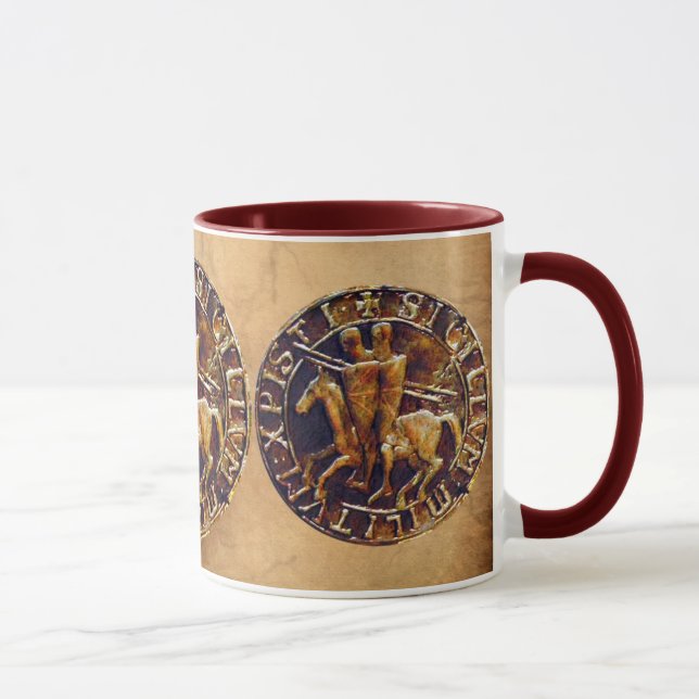 Taza Sello medieval de los Caballeros Templarios (Derecha)