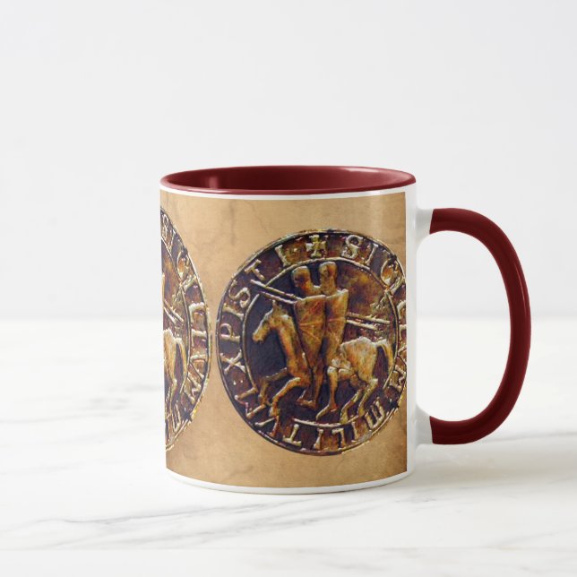 Taza Sello medieval de los Caballeros Templarios (Derecha)