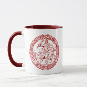 Taza Sello medieval heralúrgico de Thomas de Beauchamp