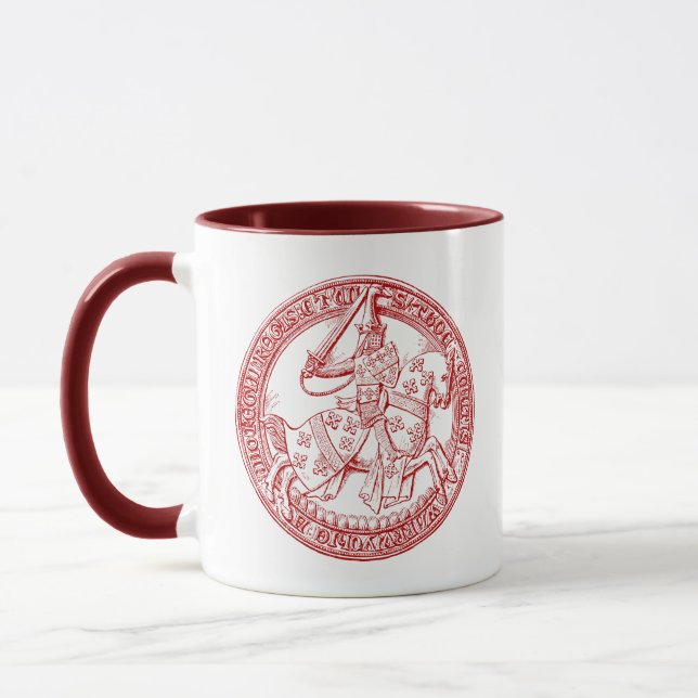 Taza Sello medieval heralúrgico de Thomas de Beauchamp (Izquierda)