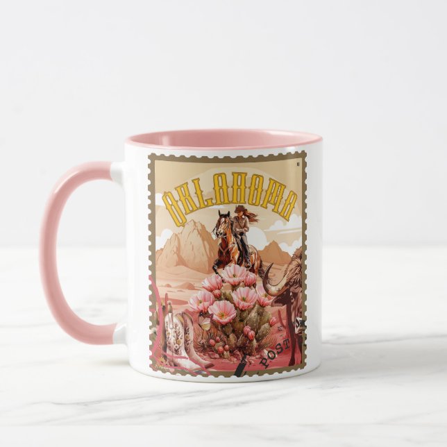 Taza Sello Oklahoma Cowgirl (Izquierda)