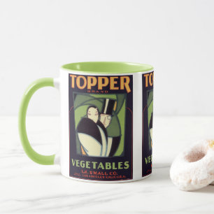 Taza Sello Vegetable Vegetable, Romance Art Déco